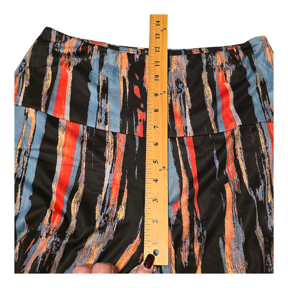 Arolina Womens Wide Leg Pants Size Large Multicolor Eclectic Colorful Artsy - Picture 6 of 8